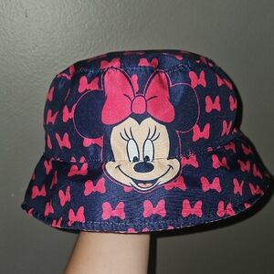 Disney Reversable Minnie Mouse Pink and Navy Kids Hat